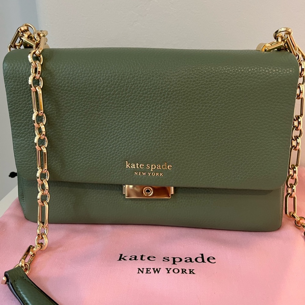NWT- Kate Spade Carlyle Medium Shoulder Handbag - light green (Romaine 301)!